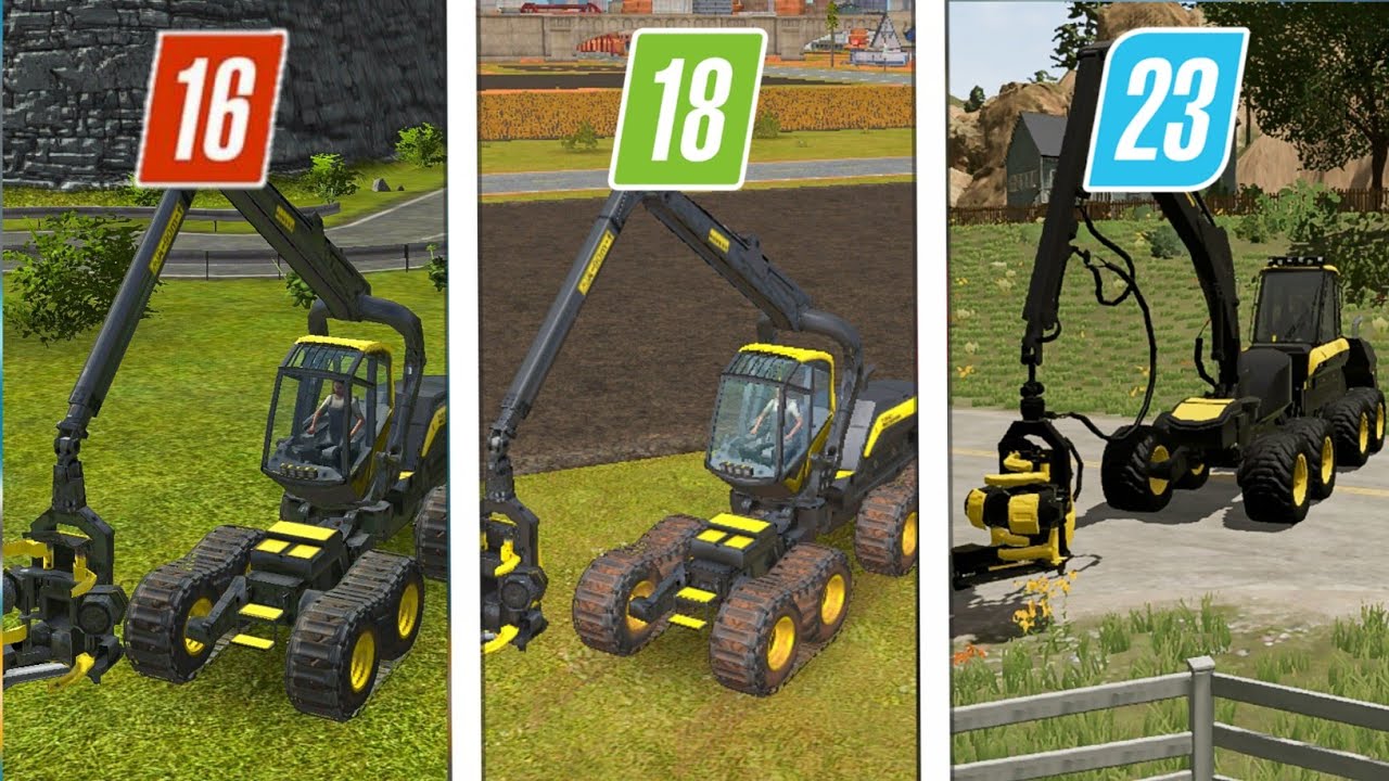 Fs16 vs Fs18 vs Fs23 | Forestry | Timelapse |