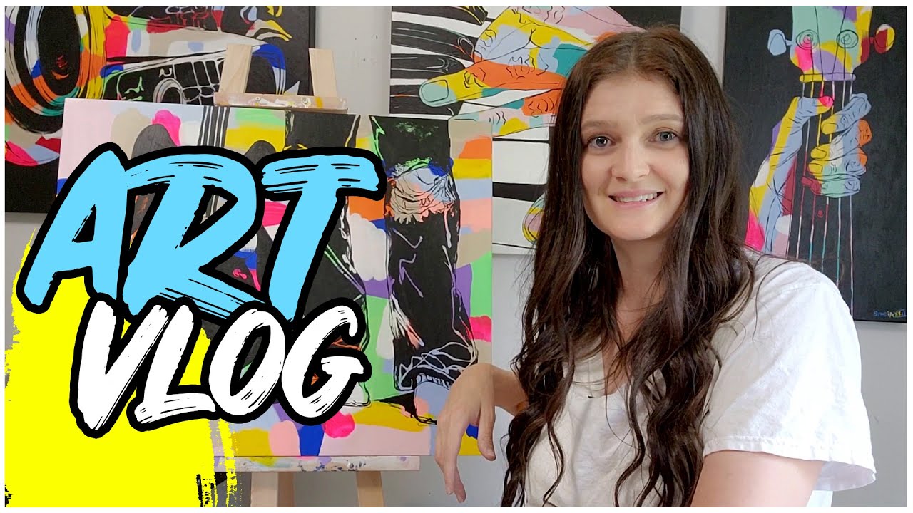 Art Vlog & Puppy Dog 🌱 Cozy Art Vlog 🌸
