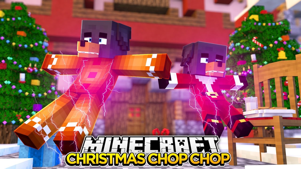 CHRISTMAS CHOP CHOP - Minecraft Hide N Seek - Игры с малышом Максом