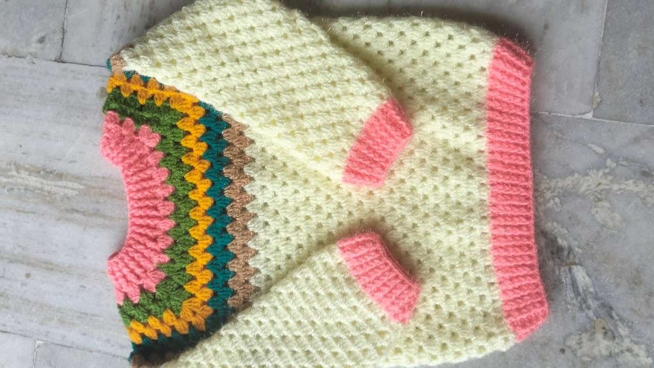 Beautiful crochet sweater for girls size 1-5 year