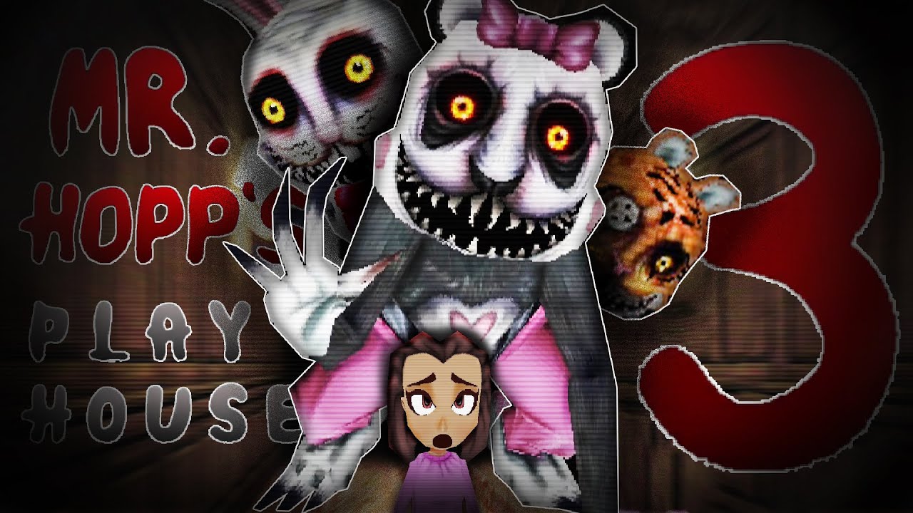 JUMPSCARES GALORE! Mr Hopp's Playhouse 3 Demo (FULL GAME)