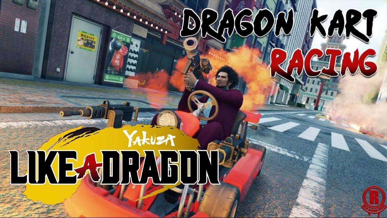 Yakuza 7: Like A Dragon (PS4 PRO) Dragon Kart Racing Gameplay [1080p 60fps]