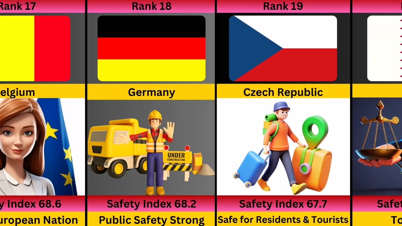 🌍 Most Safest Countries in the World