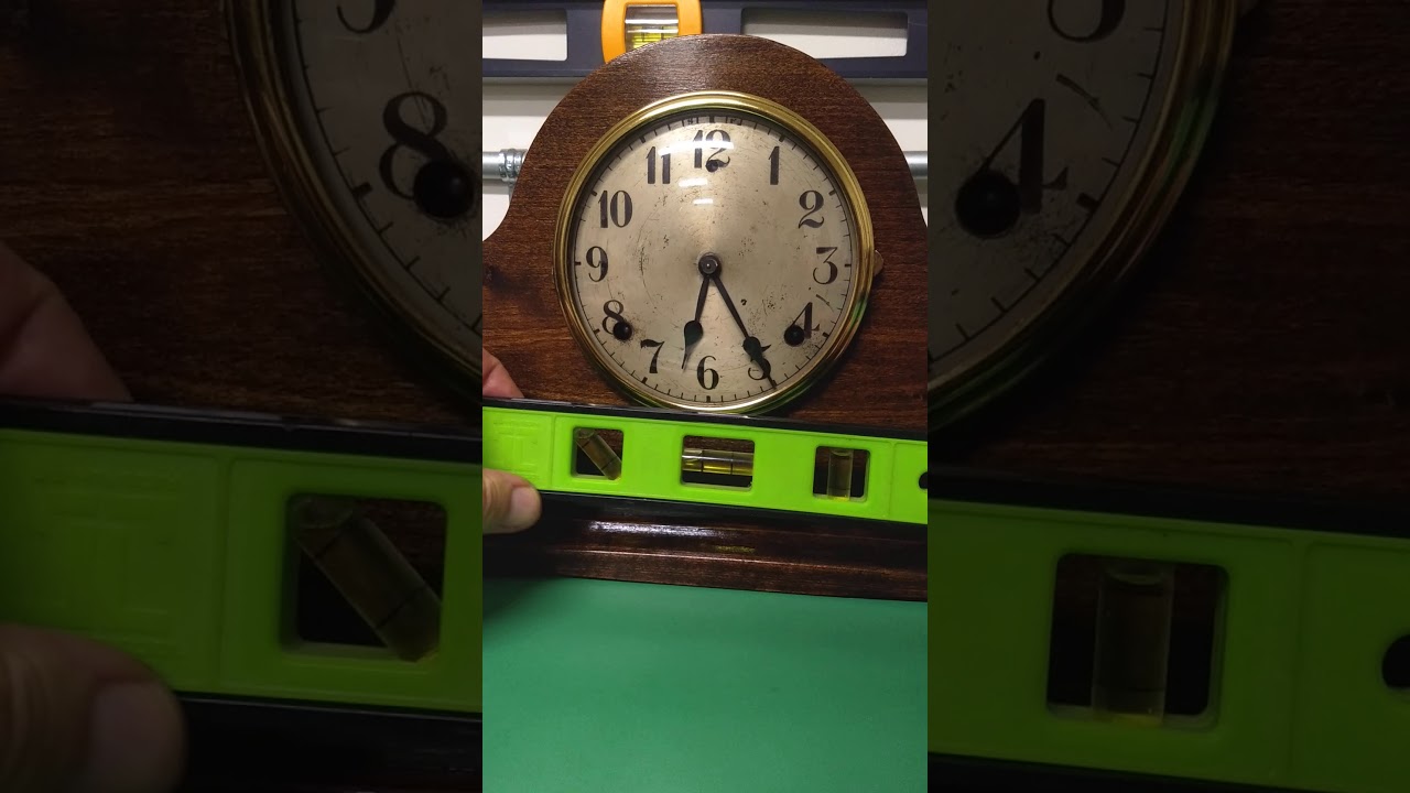 Leveling clock and adjusting the beat