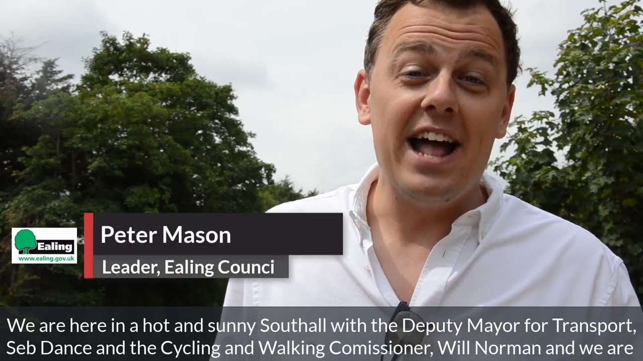 Peter Mason, leader of Ealing Council, welcomes TfL and the GLA to Southall