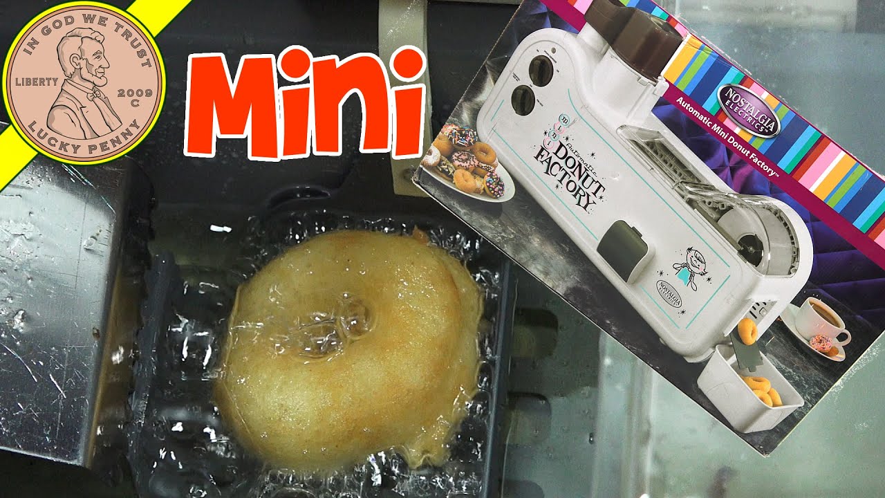 Mini Donut Factory Maker - Make The Donuts! ~ Nostalgia Products