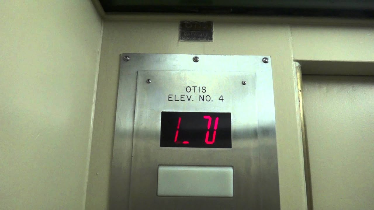 Otis Traction Service elevator @ Hotel Roanoke with Filmer765