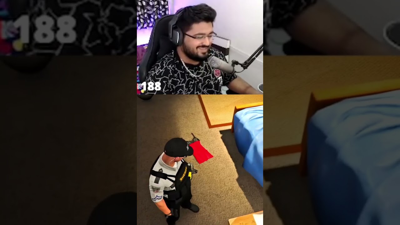 WHEN YOU ENTER IN GIRLS BEDROOM 🌝 #vltrp #gujjutrio #gujjucops #gta5rp #rowdzie #shorts