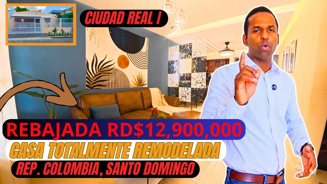 IMPRESIONANTE CASA MEGA HERMOSA | CIUDAD REAL I | REPUBLICA DE COLOMBIA | INVIERTE EN SANTO DOMINGO