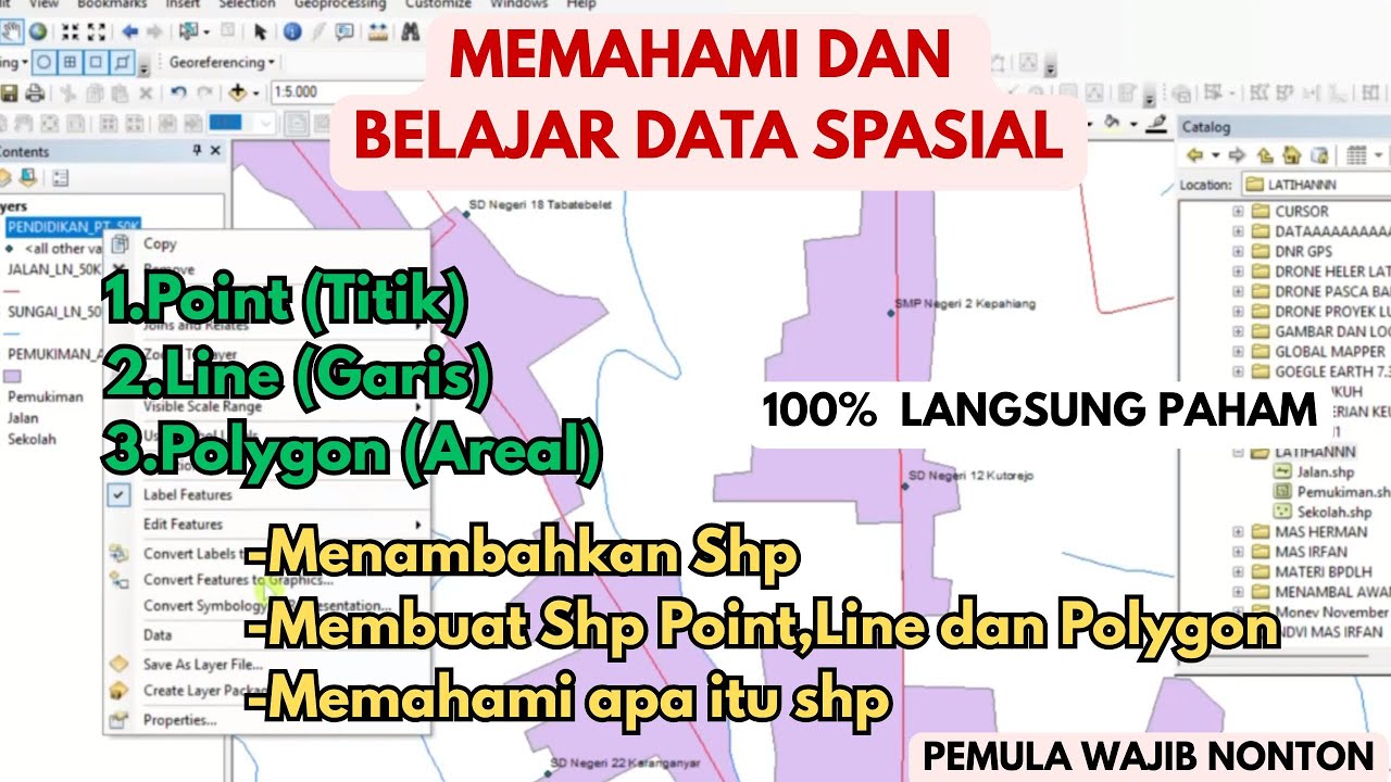 PART 2 Memahami Konsep Data Spasial, Membuat dan Menambahkan Shp Serta Penjelasan Attribut SHP
