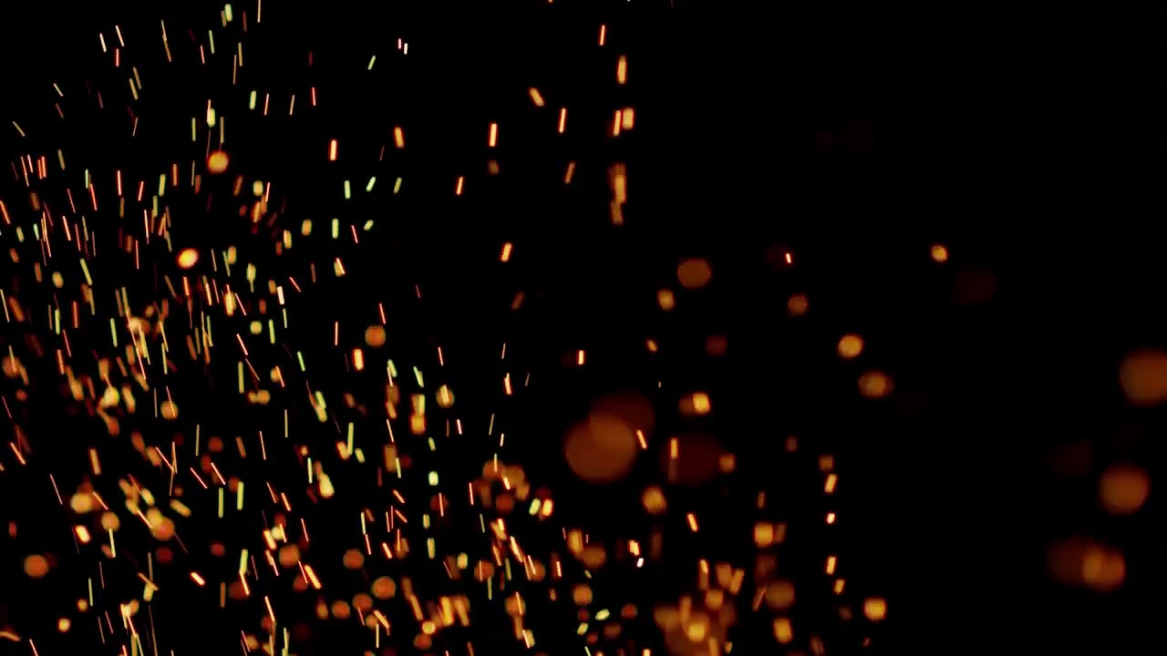 Fire Embers HD Black Background