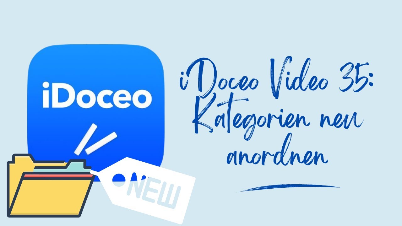 Anleitung iDoceo: Kategorien neu anordnen (Video 35)