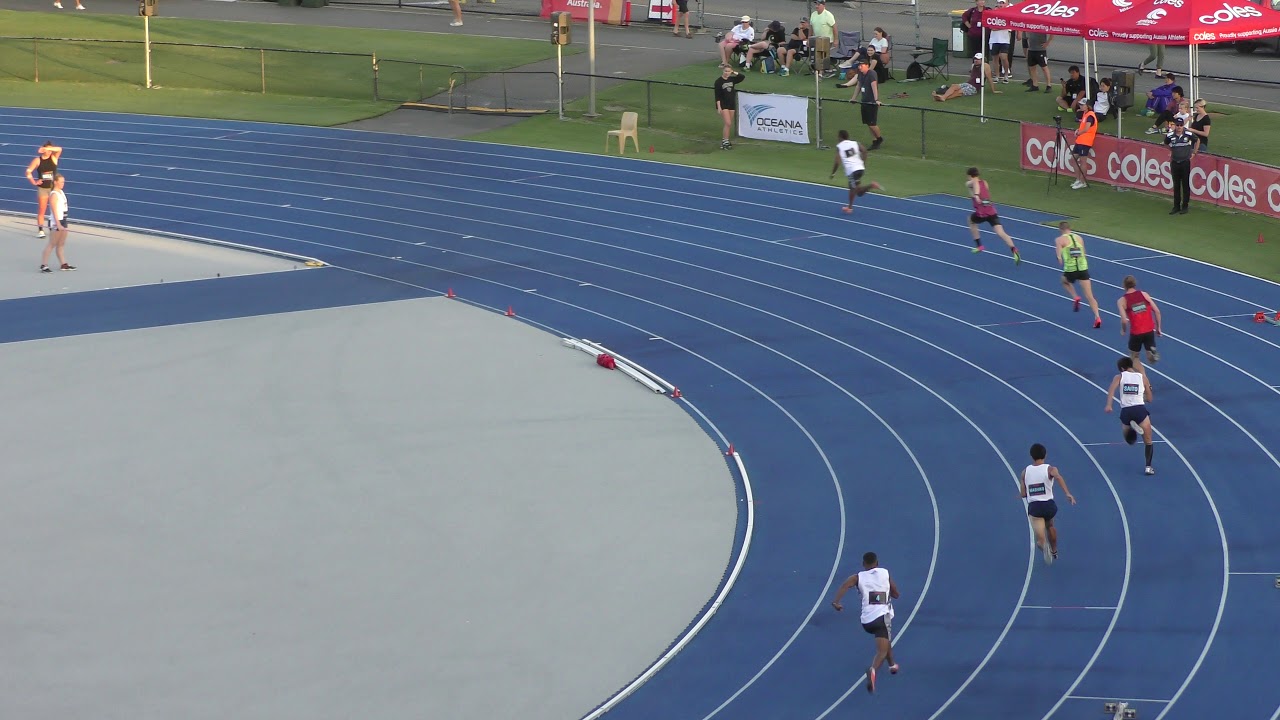 400m Men H2  Kameli Ravuci Fiji 47.47  Queensland Track Classic 2019