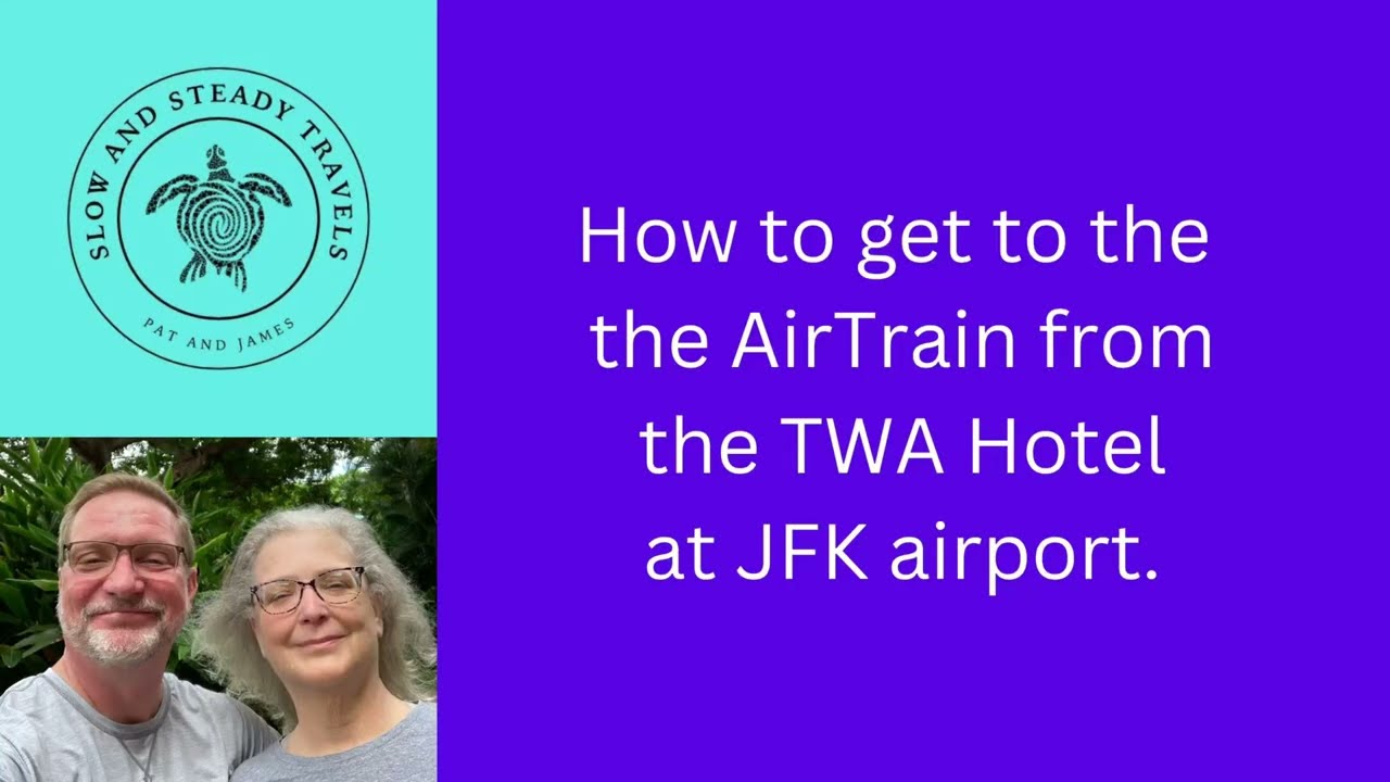 How to get to the AirTrain from the TWA Hotel at JFK Airport.