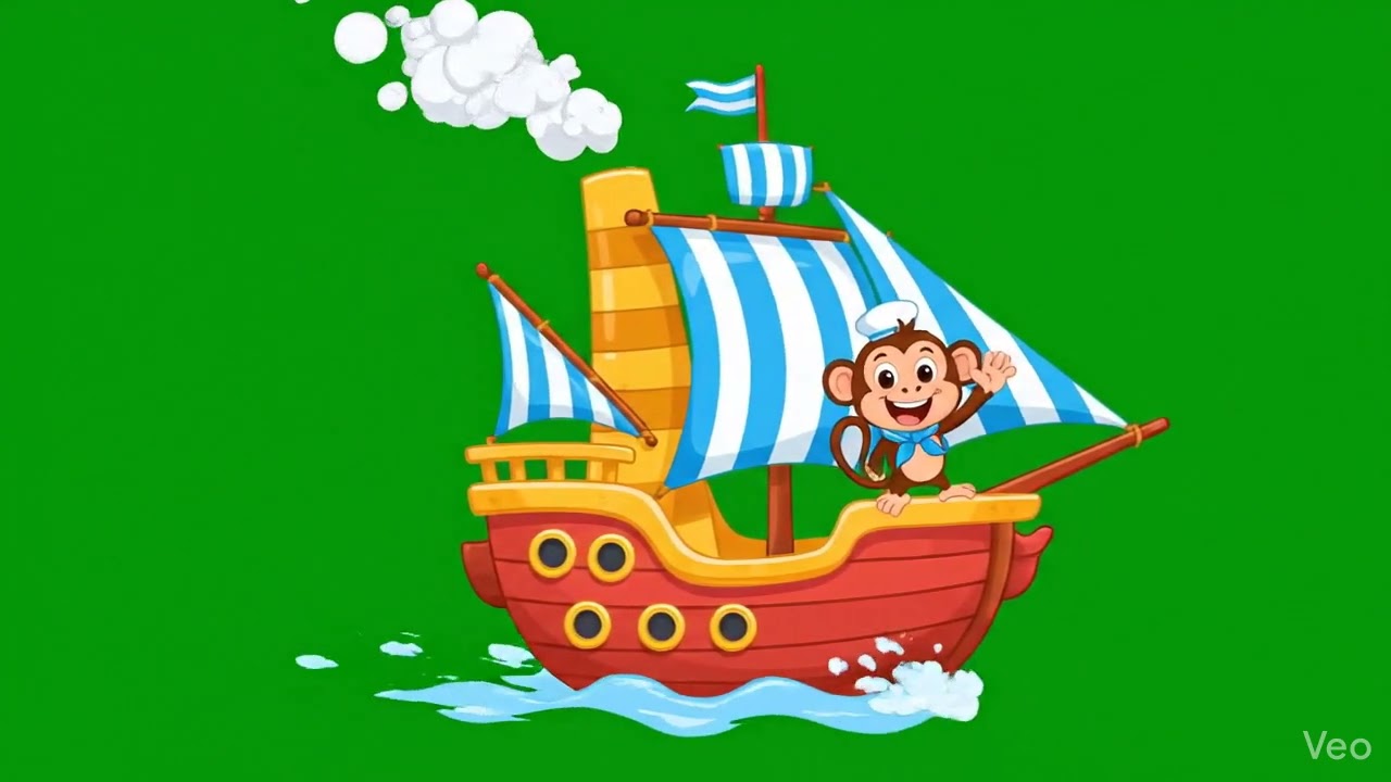 Funny Cartoon Character Green Screen for Kids Videos | Green Screen Transition For Kids FREE