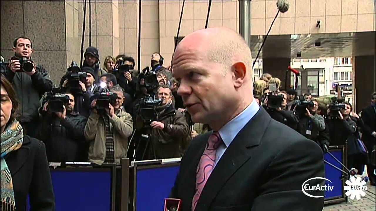 UK's Hague: Further Libya sanctions on the agenda, inc. 'No fly zone'