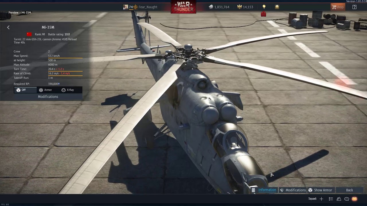 War Thunder Dev Server with Update 1.81 