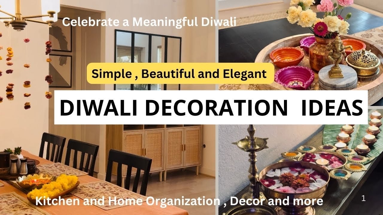 Diwali Decoration Ideas | Diwali Decor Inspiration | Kitchen and Home Organization and Decor |