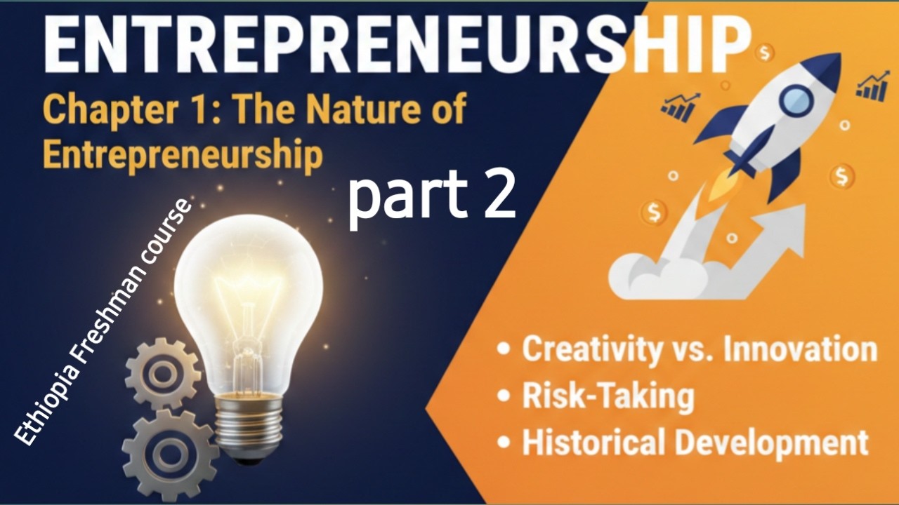 Entrepreneurship chapter 1 part 2