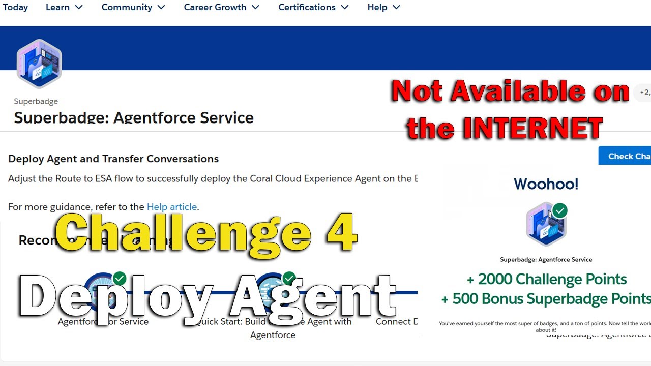Superbadge Agentforce Service Unit - Challenge 4 - Deploy Agent and Transfer Conversations