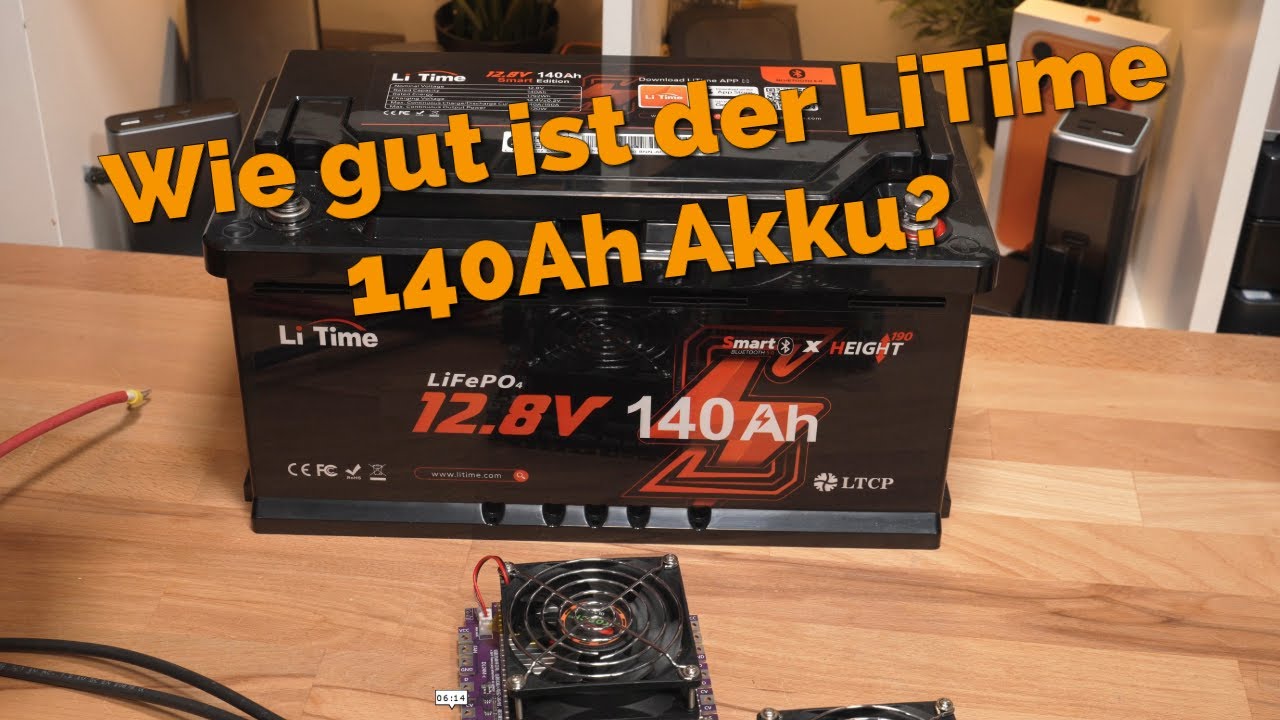 Litime 12V 140Ah LiFePO4 Test, wirklich 140 Ah Kapazit&auml;t? Was taugt das Bluetooth BMS?
