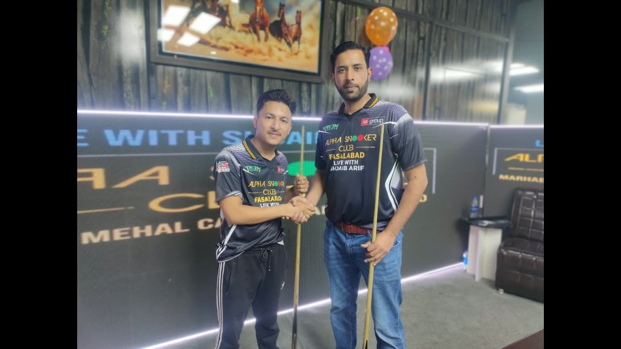 Muhammad Asif vs M Shahbaz - Alpha Snooker Club Faisalabad - Live With Shoaib Arif