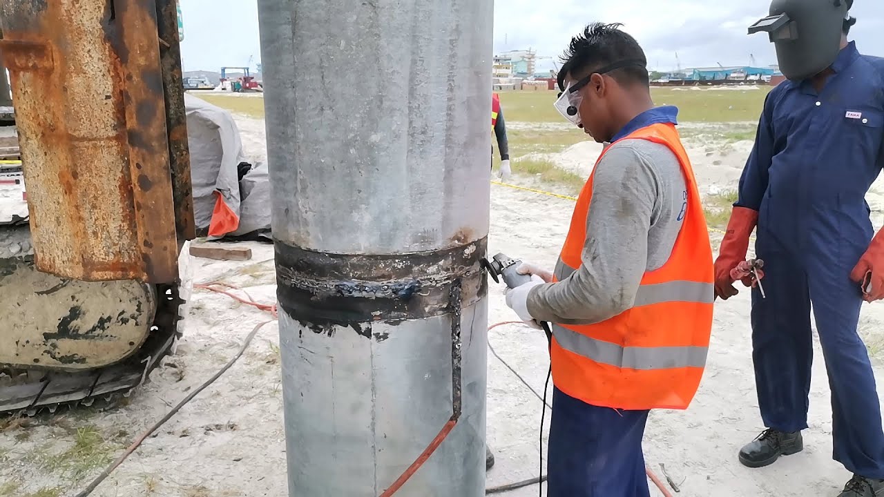 600mm die meterpile welding and piling