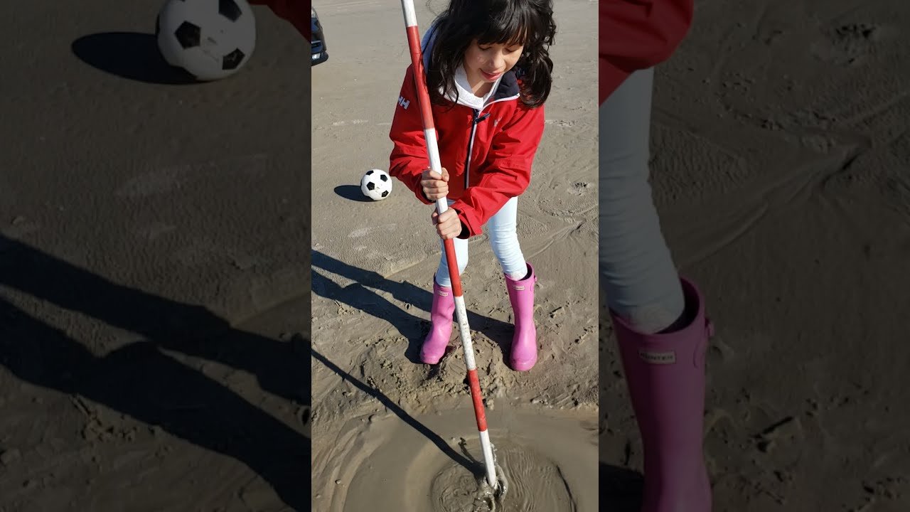 Quicksand on the beach in Denmark