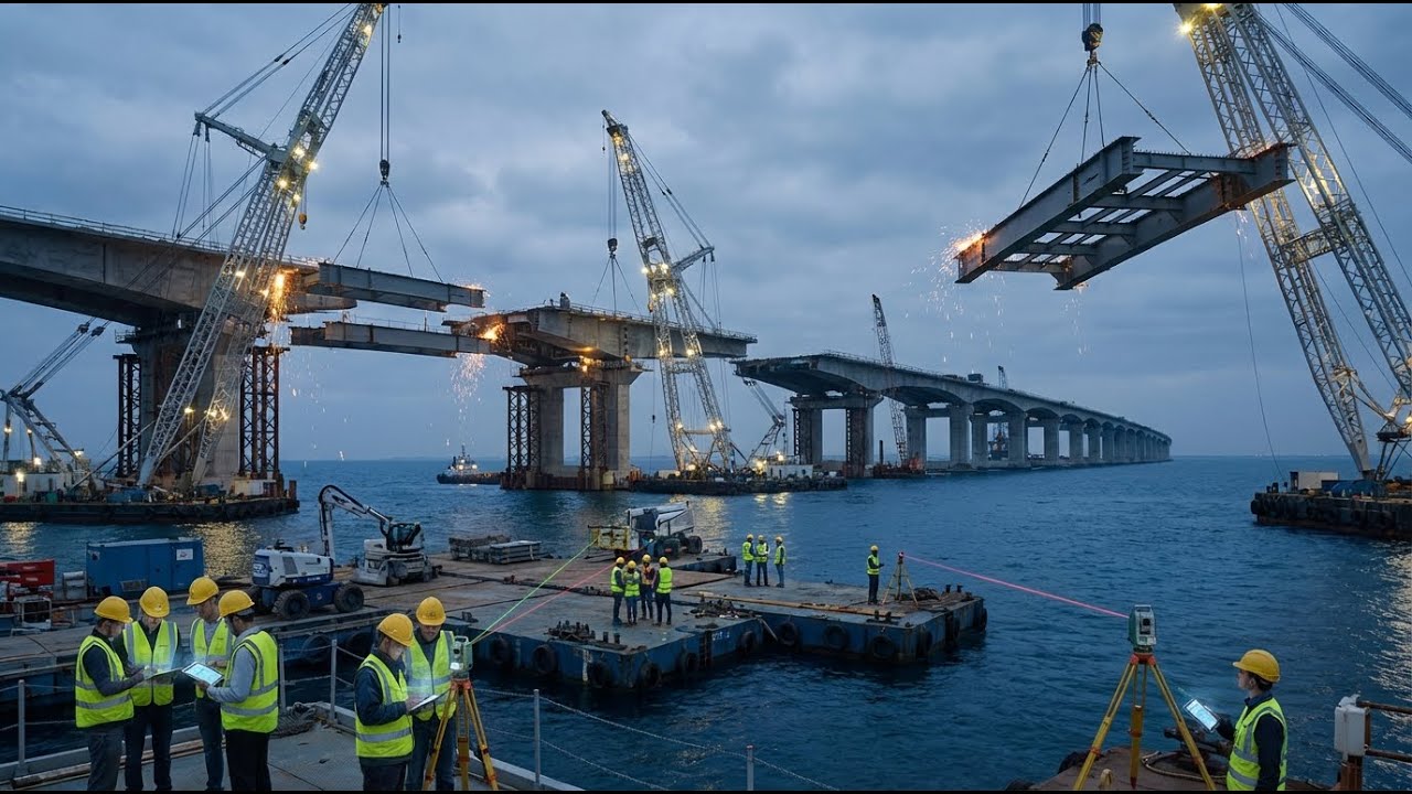 Inside the Mega Sea Bridge: How Engineers Build High-Tech Structures&nbsp;Over&nbsp;the&nbsp;Ocean