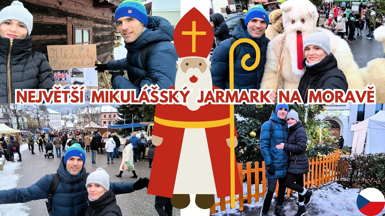 JSME NA NEJVĚTŠÍM MIKULÁŠSKÉM JARMARKU🎄PUNČ🍷ČERTI👺FRGÁL🥯OVCE🐑SÝRY🧀VALAŠSKÝ JARMEK🎅😇VALAŠSKÉ KLOBOUKY