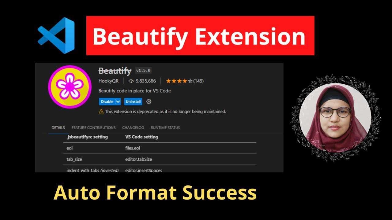 Auto Code Format Beautify Extension In Vs Code Editor | HTML, CSS, JS Code  Format Bangla Tutorial