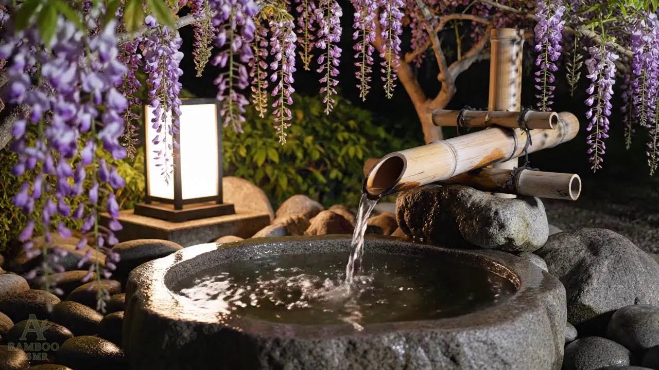 Calming Music & Bamboo Water Sounds 🌿 for Insomnia Relief & Stress Reduction