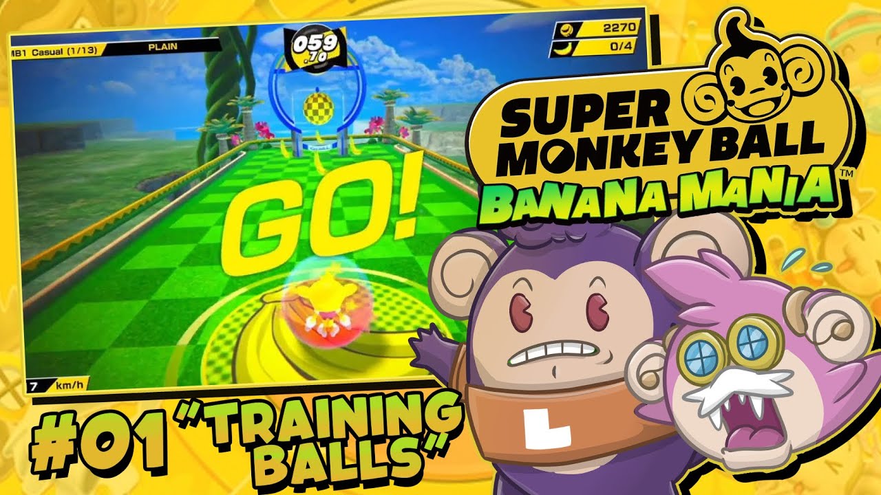 Game Ghosts Play Monkey Ball Banana Mania EP 01 - Training Balls