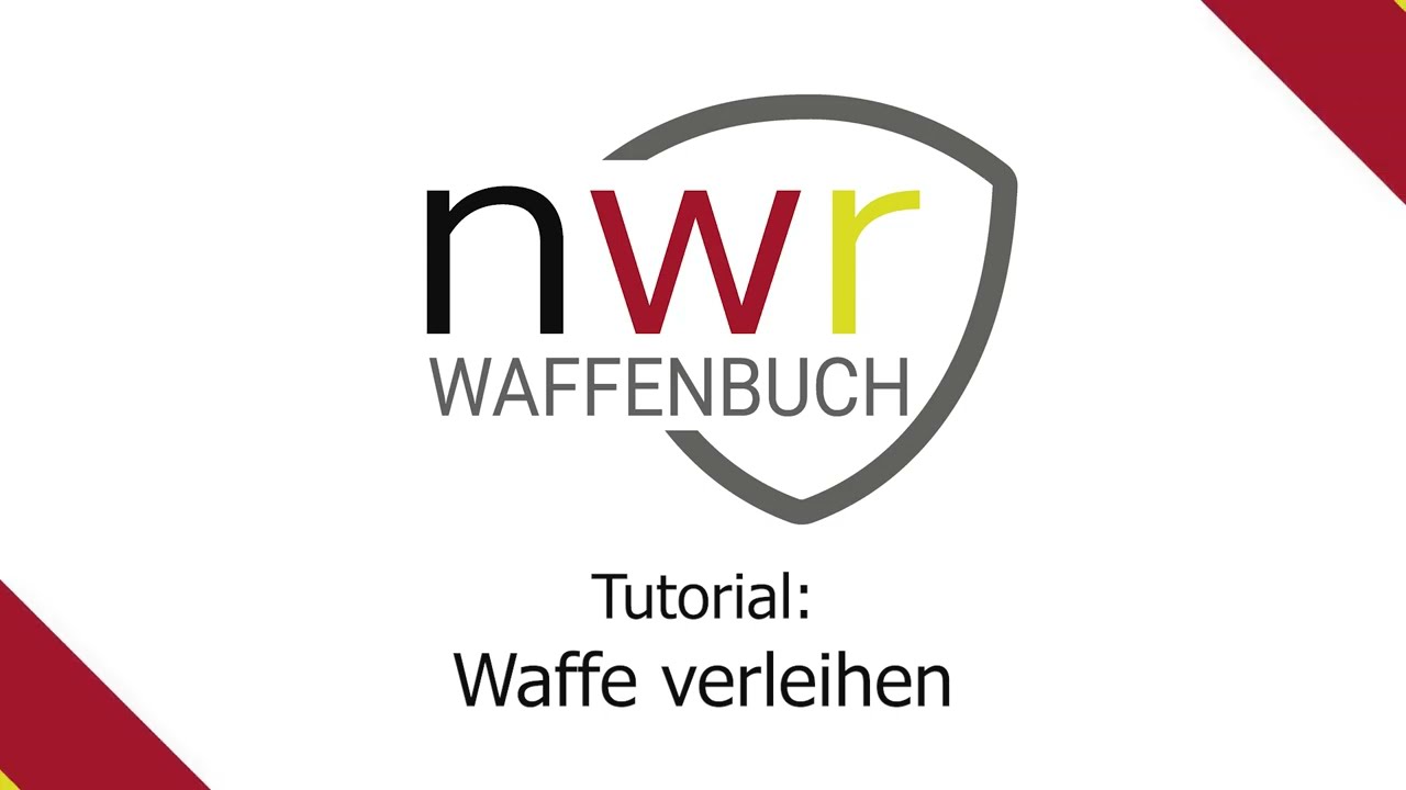 009 Tutorial NWR-Waffenbuch - Waffe verleihen