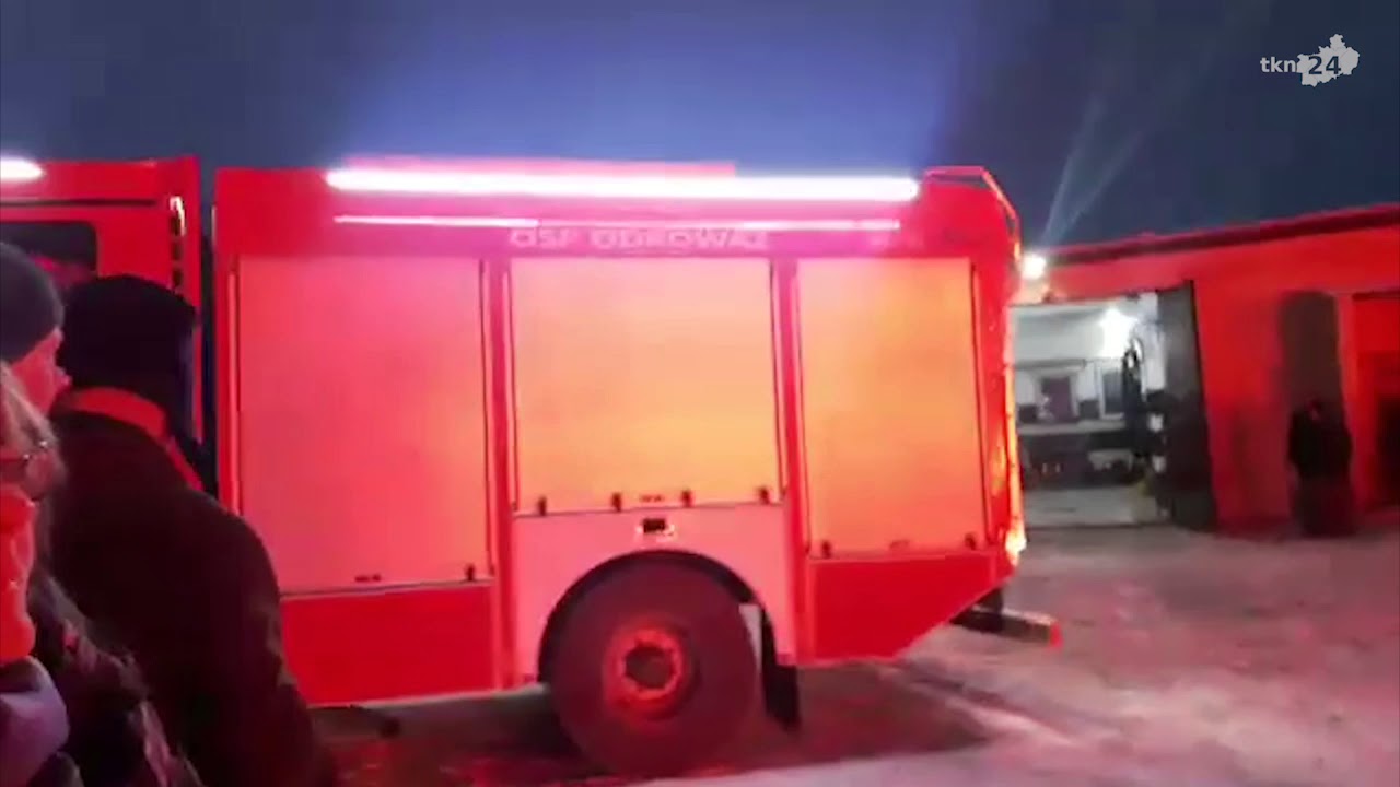 Powitanie nowego wozu strażackiego dla OSP Odrowąż