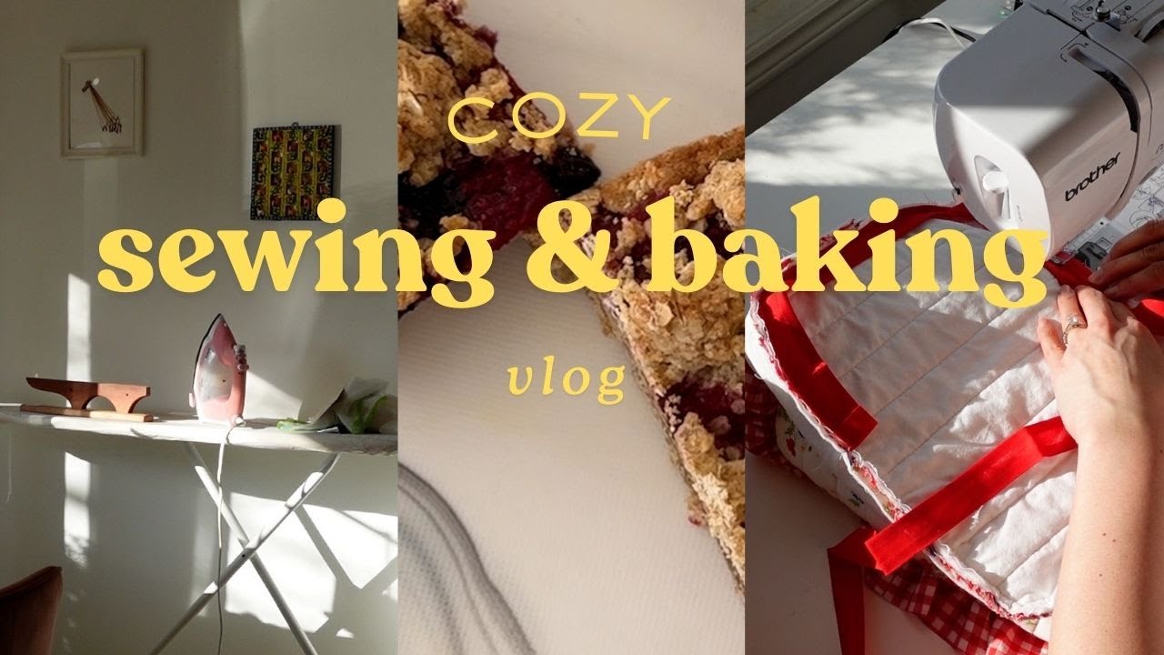 Cozy Week in the Life Vlog | Sewing, Baking, Content Creation
