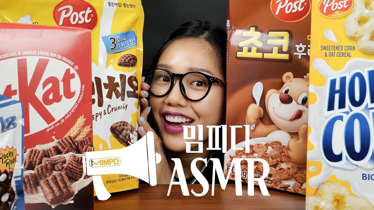 SUB) 🥣 하늘을 넘어온 아이부터 밈피디 최애 초코초코🍫 시리얼까지🥣 Cereal Mukbang ASMR