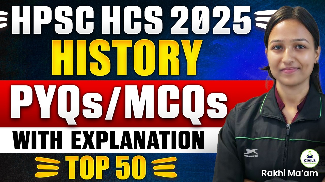 HPSC HCS Prelims 2026 | History PYQs Discussion | Haryana History PYQs | HCS Complete History PYQs