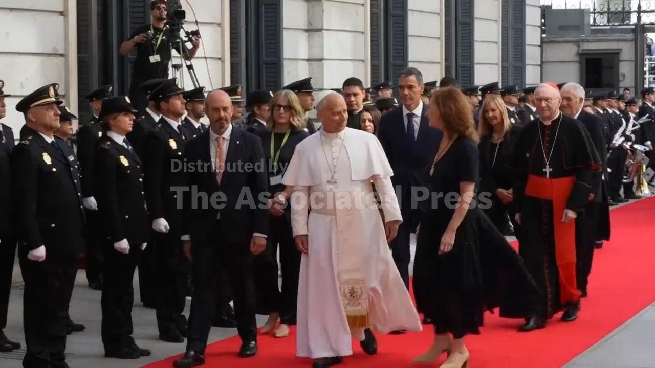 Pope Leo XIV arrives at Spanish parliament to make historic speech