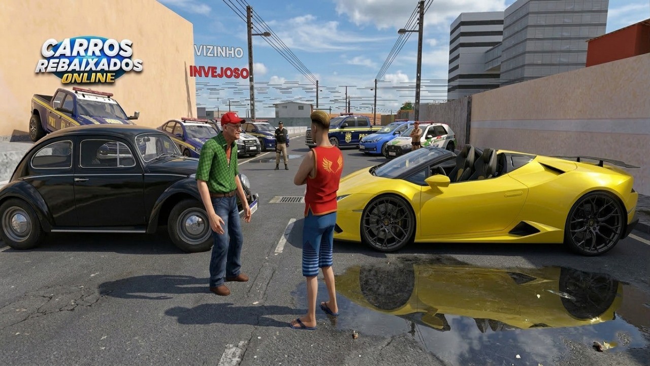 CARROS REBAIXADOS ONLINE | OLHA QUE O VIZINHO INVEJOSO FEZ COM MINHA LAMBORGHINI !