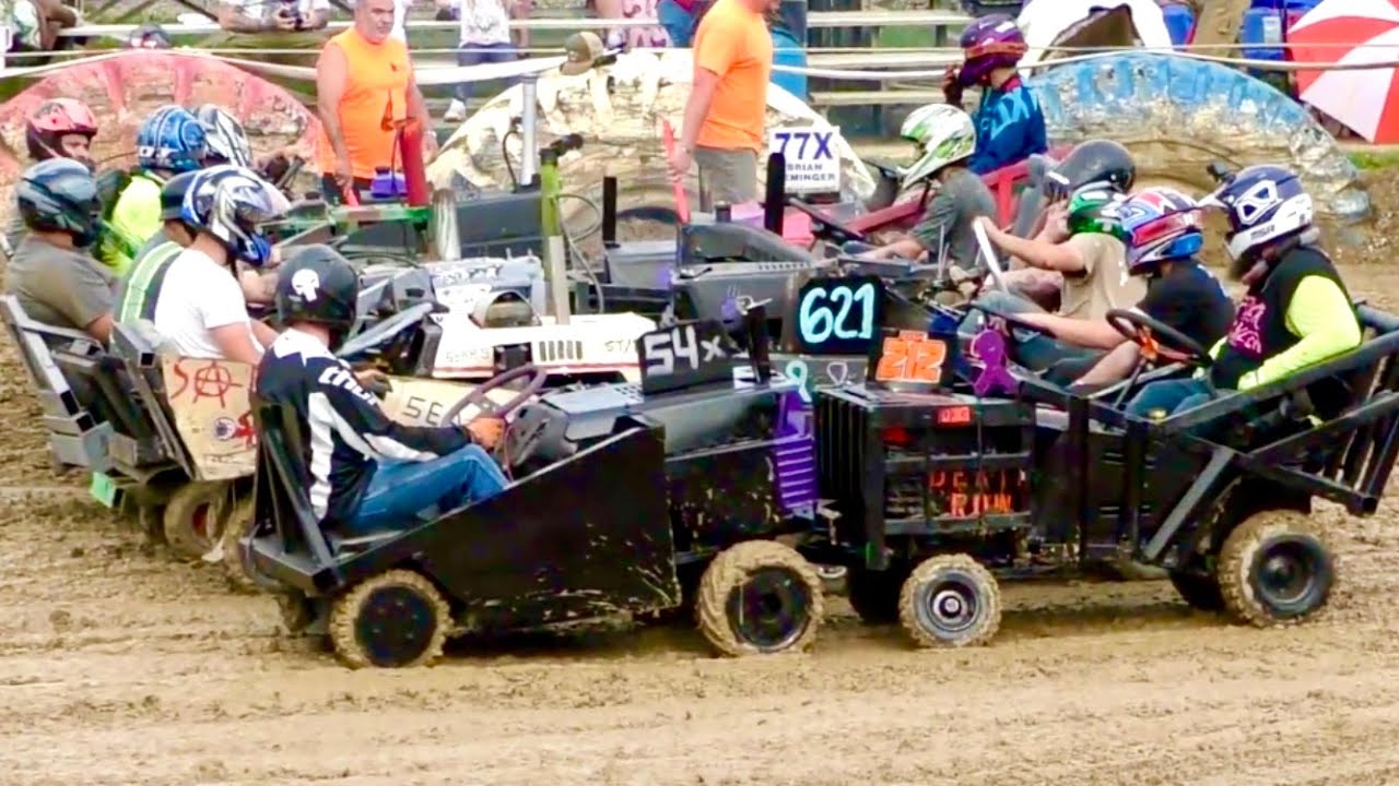 Heat 1 Lawn Mower Demolition Derby Tractors New Alexandria June 7th, 2025 W&W Demo