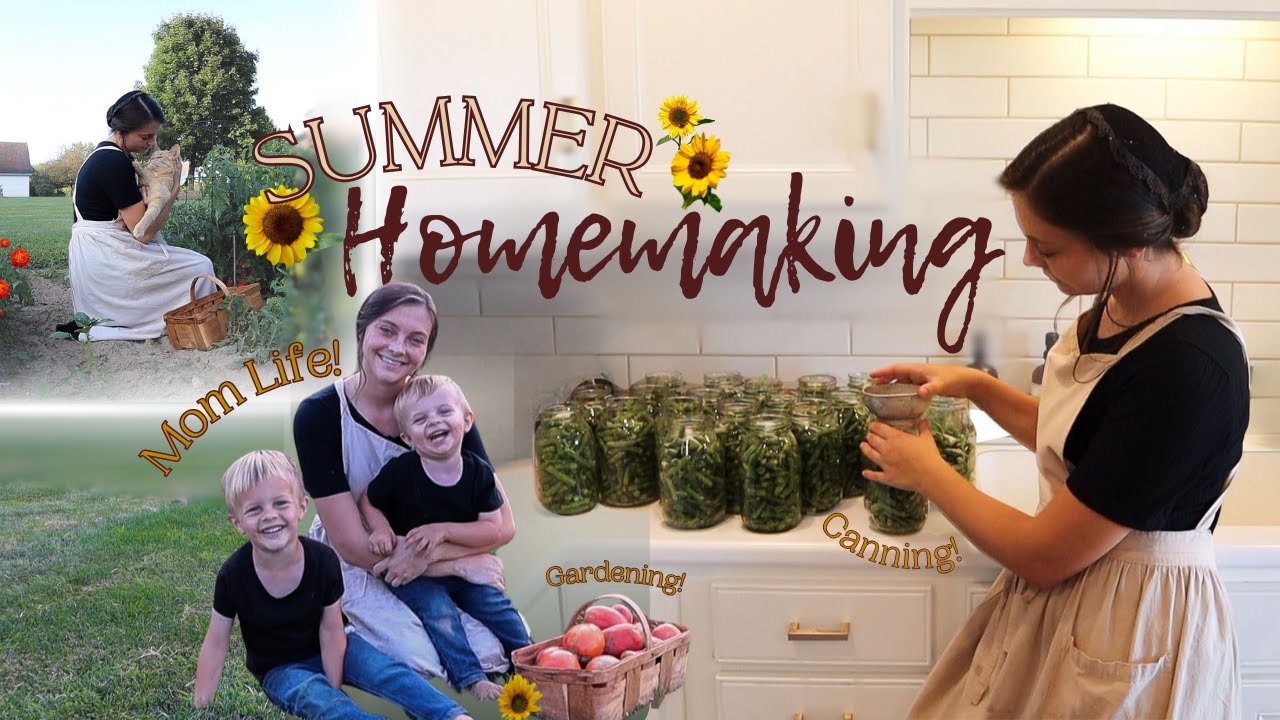 Busy, Productive August Vlog! Gardening, Preserving, Cooking, & Mennonite Family Life with 3 Boys!