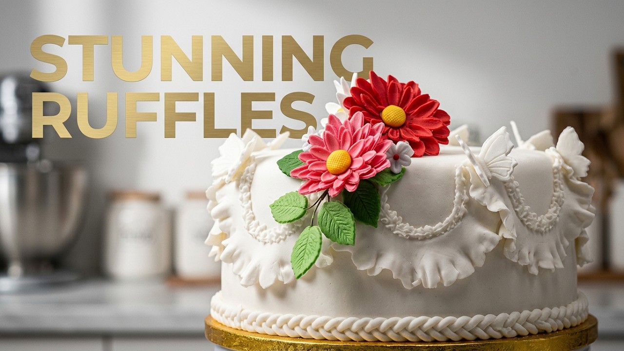 2024 How to Make Fondant Ruffles With a Garret frill cutter / By:Bhanu