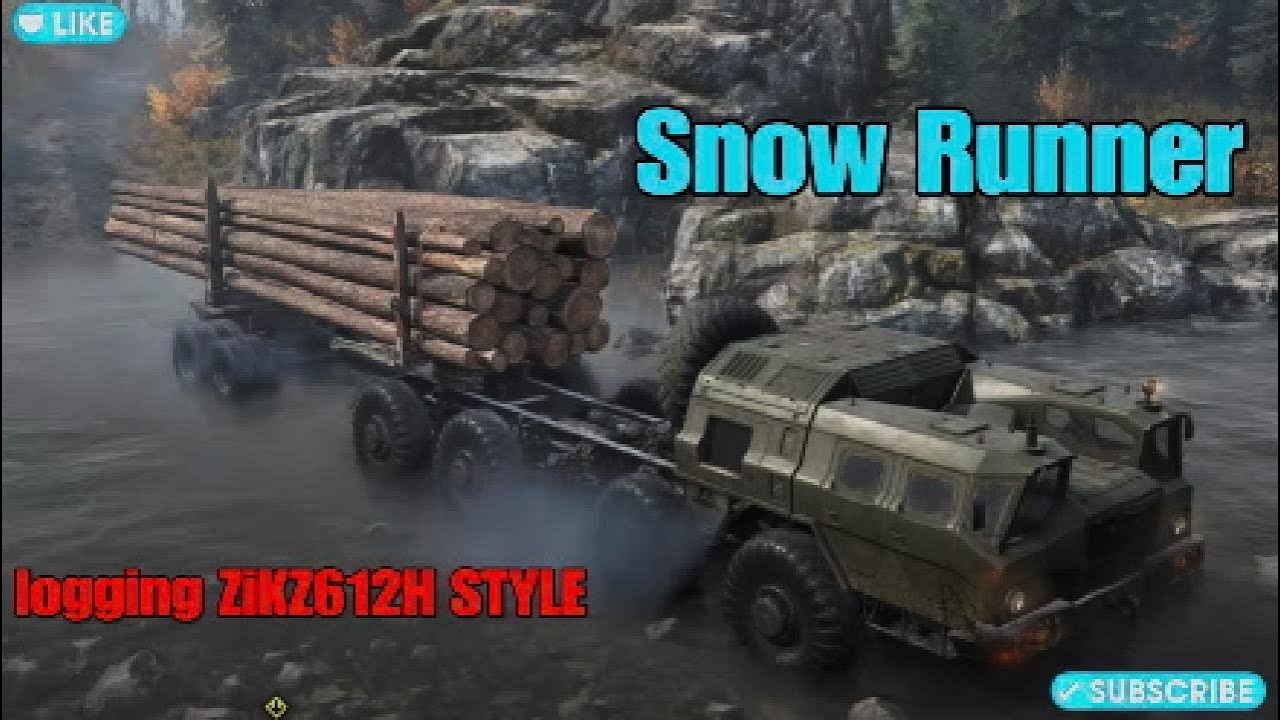 Snow Runner logging ZiKZ612H style