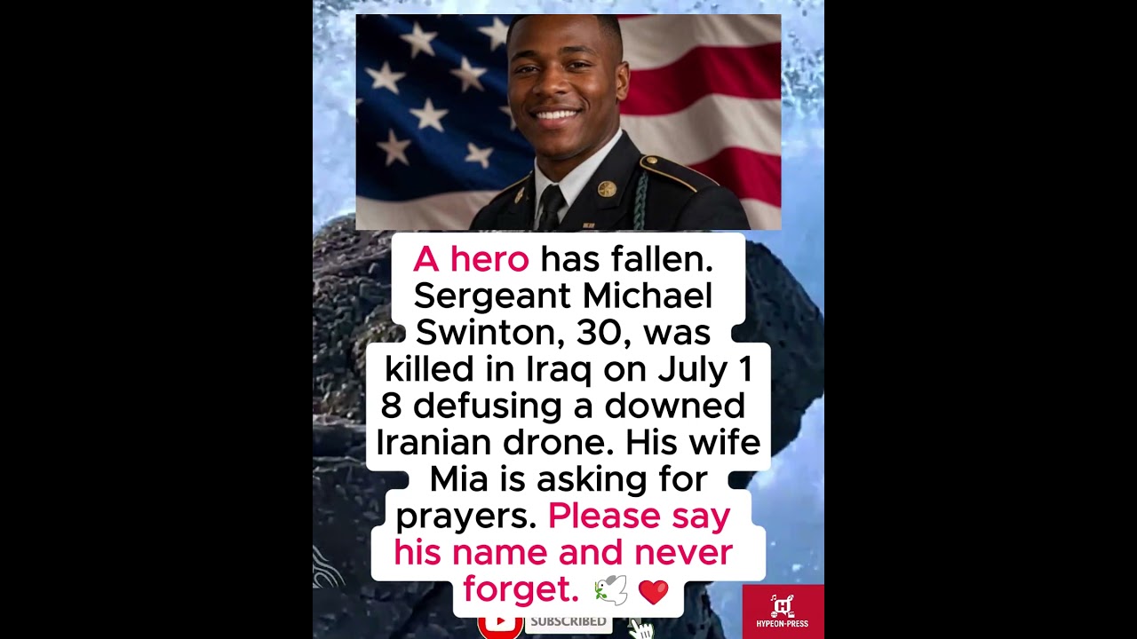 🕊️ Sergeant Michael Swinton, 26, killed in Iraq &ndash; his wife asks for prayers 🙏#shorts