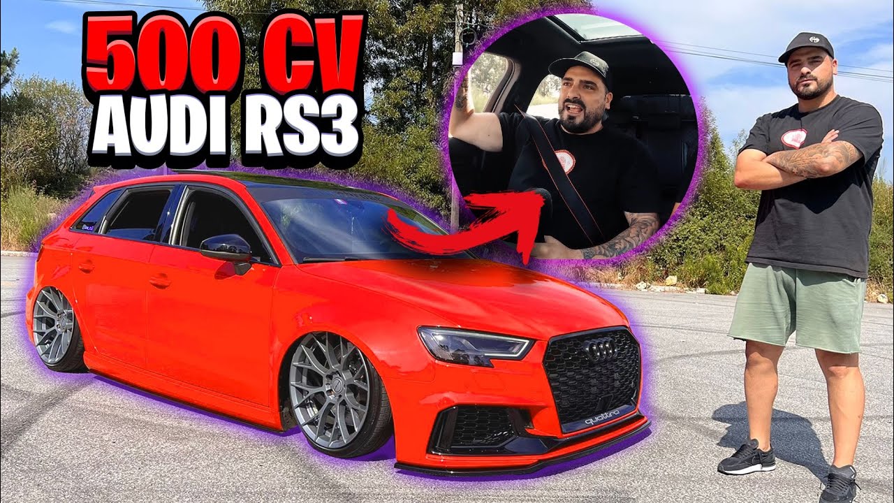 AUDI RS3 COM SUSPENSÃO A AR E 500CV !! *ABUSADO*
