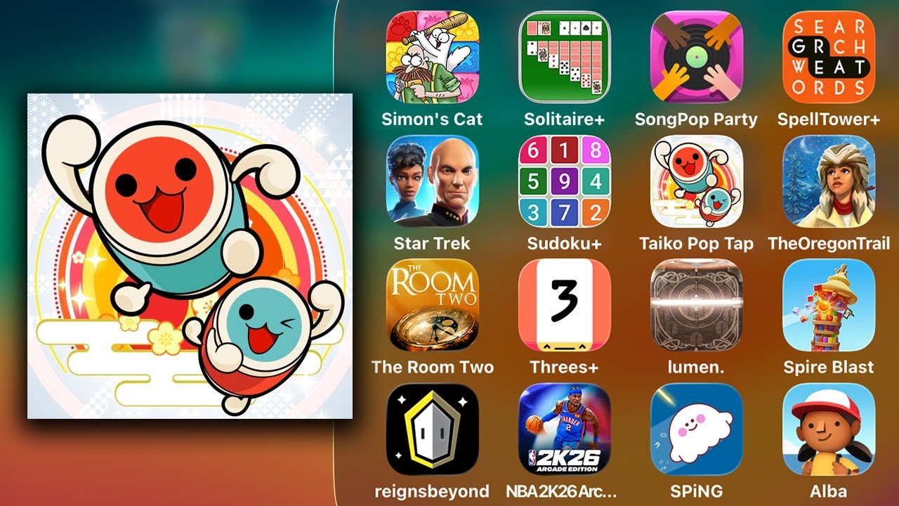 Taiko no Tatsujin Pop Tap Beat - Drumming Rhythm Game - iOS/iPadOS Gameplay Review (Apple Arcade)