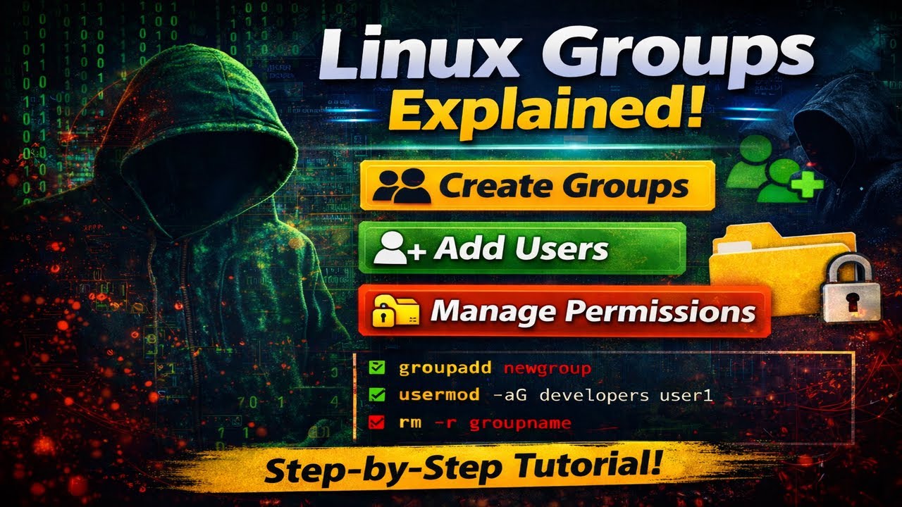 Linux Groups Explained | Create, Add Users & Manage Group Permissions (Step-by-Step)