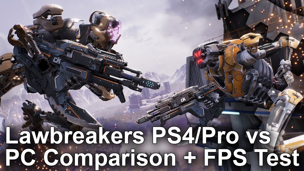 [4K] Lawbreakers PS4/Pro vs PC Graphics Comparison + Frame-Rate Test