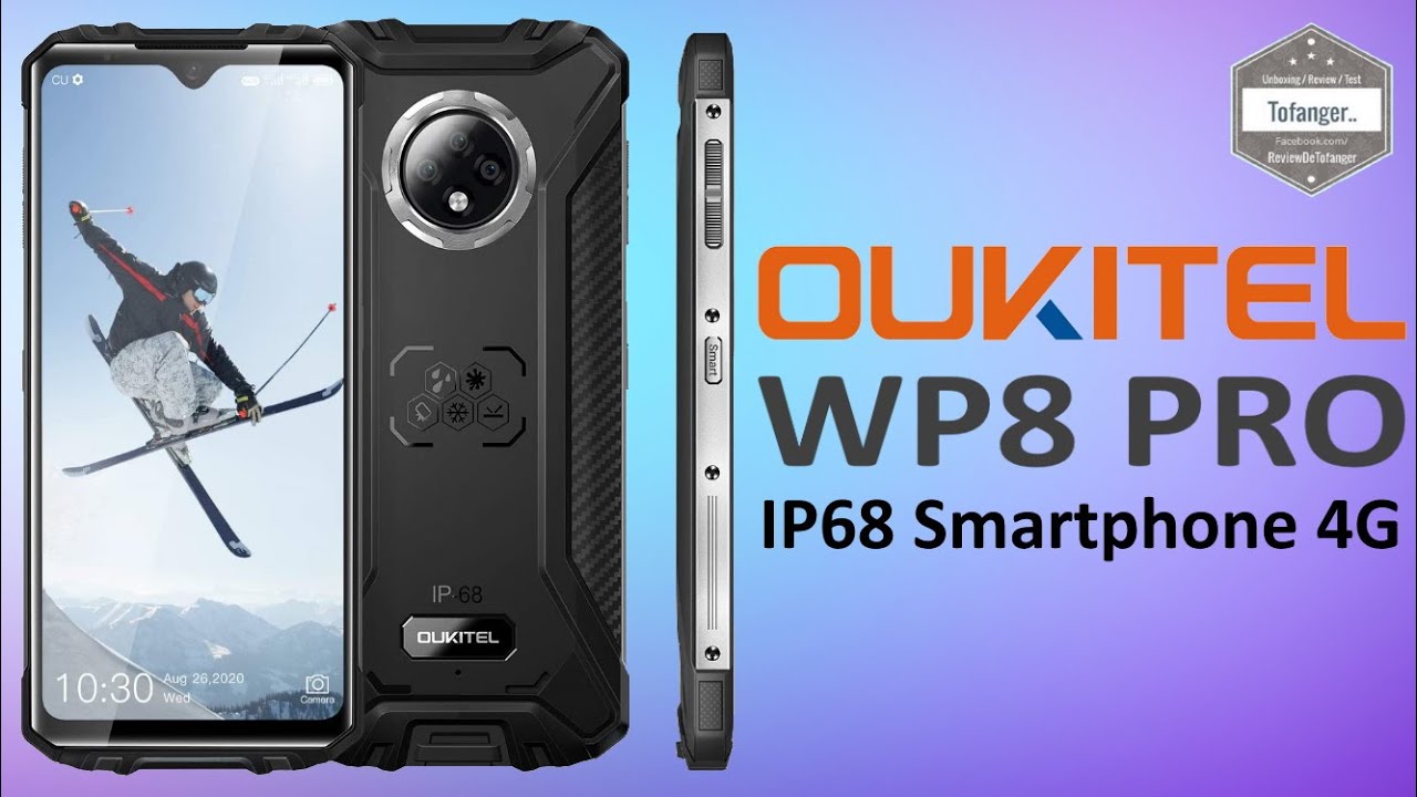 OUKITEL WP8 Pro - Ударопрочный водонепроницаемый смартфон IP68 6,49 дюйма HD - 16 МП - 4 ГБ + 64 ГБ